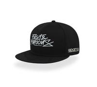 Cappellino Sparco Fast & Furious con visiera piatta nero - taglia universale