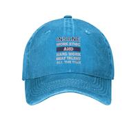 Cappellino Spiaggia Insane Work Ethic And Hard Work Beat Talent all The Time Cappello da Baseball Regolabile Cappello da Sole Sportivo Protezione Solare Cappelli Piatto Snapback per Estivo