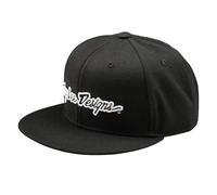 Troy Lee Designs Flat Bill Signature Cappellino snapback, nero per maschi