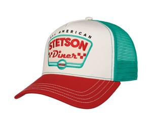 Cappellino Trucker All American Diner by Stetson bianco-rosso One Size