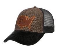 Cappellino Trucker Black Brown by King Kerosin nero One Size
