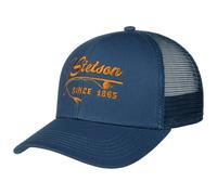 Stetson Cappellino Trucker Fishing Rod Uomo - cap Berretto Baseball Mesh Snapback, con Visiera, Fodera, Fodera Estate/Inverno Primavera Estate Autunno Inverno - Taglia Unica Blu