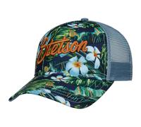 Cappellino Trucker Hawaii Flower by Stetson blu-verde One Size