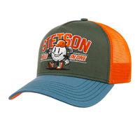 Stetson Cappellino Trucker Hole in One Uomo - cap Berretto Baseball Mesh Snapback, con Visiera, Fodera, Fodera Estate/Inverno Primavera Estate Autunno Inverno - Taglia Unica Blu-Verde