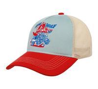 Cappellino Trucker Lone Wolf by King Kerosin blu-rosso One Size