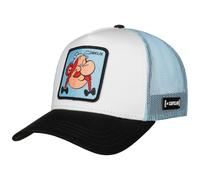 Cappellino da Uomo e Donna, Asterix e Obelix, Berretto da Camionista, Regolabile con Snapback, Bianco/Nero/Azzurro, Taglia Unica