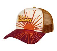 Cappellino Trucker Rising Sun by Stetson arancio-rosso One Size