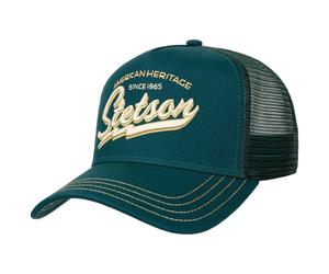 Cappellino Trucker Since 1865 by Stetson petrolio One Size Small