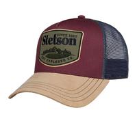 Stetson The Explorer Co. Trucker Cappellino da baseball, cappellino da baseball, da uomo e da donna, con ombrellone, primavera-estate, autunno/inverno, bordeaux, Taglia unica