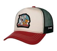 Cappellino Trucker Tom & Jerry II by Capslab bianco-nero One Size