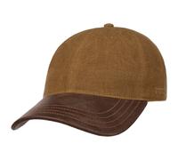 Cappellino Uni con Visiera in Pelle by Stetson marrone One Size