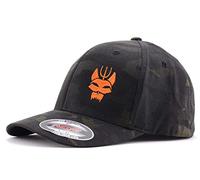 Cappellino Uomo Con Visiera Flexfit Per Softair, Berretto Militare Tattico, Cappello Donna E Ragazzo Unisex Resistente Senza Poliestere - LA PATCHERIA - Bravo Seal Team Multicam® Black (L-XL)