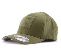 Cappellino Uomo Con Visiera Flexfit Per Softair, Berretto Militare Tattico, Cappello Donna E Ragazzo Unisex Trucker Resistente - LA PATCHERIA - con Velcro® - OD - Olive (S/M)