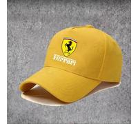 Cappellino Uomo per Ferrari, Cappello Baseball Unisex Snapback Cappelli Golf Cappellino Sport,Yellow