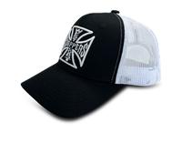 Cappellino West Coast Choppers OG Cross Nero/BiancoTaglia unica Nero,Bianco
