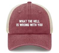 Cappellino What The Hell is Wrong with You Cappellino con Visiera Estivo