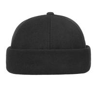 CAPPELLISHOP Docker Berretto Screziato unicolore Uomo Autunno Inverno