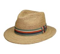 CAPPELLISHOP Littlefield Cappello Traveller Rigato Multicolore Paglia Rafia Unisex Primavera Estate
