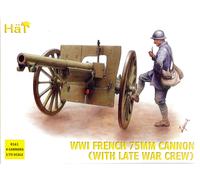 Cappello 1/72 (20mm) WWI Francese 75mm Cannone E Girocollo