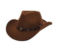 Cappello a cilindro adulto da uomo cappelli a tesa larga cappello da cowgirl Fedora Cosplay Party Novità Costume Donne Cappelli Donne Per L'inverno Per L'autunno Moda