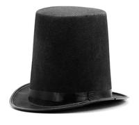 Cappello a cilindro, cappelli a cilindri per uomini, cappello a cilindro neri alto cappello in tessuto non tessuto per uomo cappello da spettacolo di cappelli mago formale per butler novità di hallow