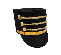 Cappello a cilindro con anello, schiaccianoci, accessorio per cosplay, soldatino, per Natale, feste, carnevale, Halloween, riunioni di famiglia, sfilate