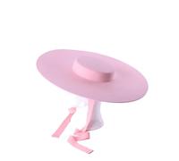 Cappello a Cilindro da Donna, in Feltro, con Tesa Larga e Larga, Formale, Bianco, per spettacoli teatrali, Invernale, da Donna, per Esterni(Pink)