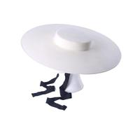 Cappello a Cilindro da Donna, in Feltro, con Tesa Larga e Larga, Formale, Bianco, per spettacoli teatrali, Invernale, da Donna, per Esterni(Beige)