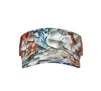 Cappello a cilindro in ceramica con frammenti di pixel, berretto da baseball da golf per uomini e donne, cappello estivo traspirante nero