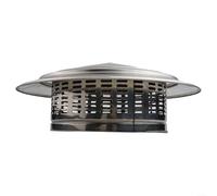 Cappello a cilindro in metallo per canna fumaria in acciaio inossidabile 304, copertura antipioggia per efficace barriera contro le intemperie (250 mm)