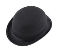 Cappello A Cilindro Nero - Cappello Da Cappello Da Cocchiere | Cappello Nero Casual, Cappello A Bombetta Natalizio, Cappello Derby A Bombetta Nero Classico, Accessorio Per Costume Di Halloween