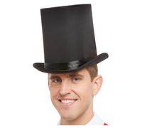 Cappello A Cilindro Nero Deluxe Greatest Showman Accessorio Per Costumi Adulti