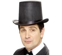 Cappello A Cilindro Nero Per Bambini Maghi Costume Elegante Vittoriano Anni 1920