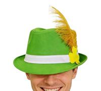 Cappello A Cilindro Verde Costume Irlandese per San Patrizio con Shamrock | Cappello a Cilindro Verde per Adulti con Fibbia Per Adulti Uomini Donne Cabina Fotografica Uso Quotidiano Scuola Teatro