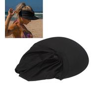 Cappello a cilindro vuoto 56-65 cm nero traspirante elastico estivo a tesa larga compatibile con protezione solare