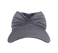 Cappello a cilindro vuoto a tesa larga elastico pieghettato colore solido per adulti adolescenti cappelli da esterno delicati sulla pelle donna protezione UV coda di cavallo protezione UV tesa larga
