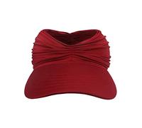 Cappello a cilindro vuoto a tesa larga elastico pieghettato colore solido per adulti adolescenti cappelli da esterno delicati sulla pelle donna protezione UV coda di cavallo protezione UV tesa larga