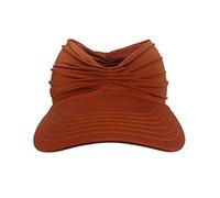 Cappello a cilindro vuoto a tesa larga elastico pieghettato colore solido per adulti adolescenti cappelli da esterno delicati sulla pelle donna protezione UV coda di cavallo protezione UV tesa larga