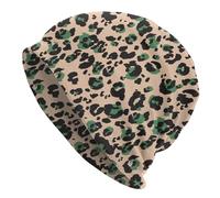 Cappello A Cuffia Animal Leopard Skin Print Berretto Slouchy da Uomo Traspirante Elastico Cuffia da Notte, per Escursionismo, Spiaggia, Sport, 56-62cm