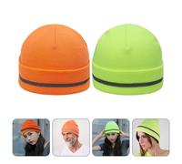 Cappello a cuffia lavorato a maglia ad alta visibilità da 2 pezzi Cappello