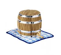 Cappello a forma di Barile di Birra per Oktoberfest, da Adulto