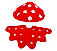 Cappello a forma di fungo maculato da cartone animato, elegante, per costumi