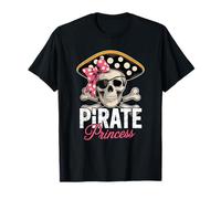 Cappello a forma di teschio a forma di teschio della principessa pirata Maglietta