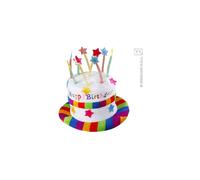 Cappello a forma di Torta di Compleanno con Candeline, Adulto