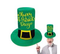 Cappello a forma di trifoglio per il giorno di San Patrizio, cappello a cilindro da leprechaun, accessori per foto per il giorno di San Patrizio, puntale per albero verde, , accessori per