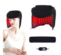 Cappello a LED per Ricrescita dei Capelli, 216 Leds 660nm & 850nm, Luce Rossa e Infrarossi per Anticaduta e Cura del Cuoio Capelluto, Uomo e Donna, 5 Modalità, 15-30 Minuti Timer Regolabile