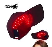 Cappello a luce rossa per la ricrescita dei capelli, dispositivo lenitivo a LED per la cura dei capelli, 450 nm/660 nm, per la crescita dei capelli, per uso quotidiano del cuoio capelluto, per il