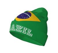 Cappello a Maglia con Bandiera, Morbido e Caldo, per Uomo e Donna, per l'inverno. Cappello a Teschio Lavorato a Maglia, Morbido e Patriottico, con Risvolto.