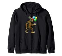 Cappello a Palloncini Bigfoot Sasquatch It's My Birthday Party Divertente Felpa con Cappuccio