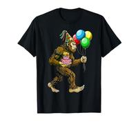 Cappello a Palloncini Bigfoot Sasquatch It's My Birthday Party Maglietta